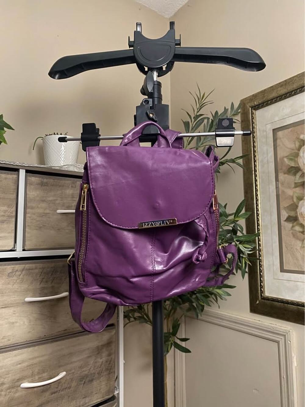 Izzy & Liv Purple Mini Backpack Purse